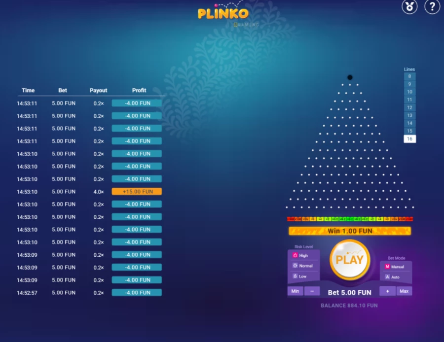 Joacă Plinko
